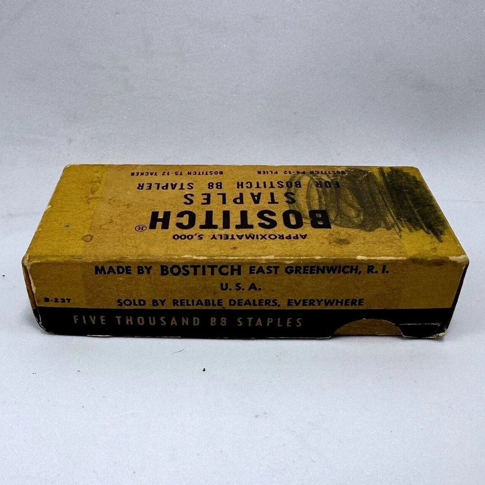 Bostitch Staples Box B8 Stapler P4 12 Plier‎ TS 12 Tacker Vintage